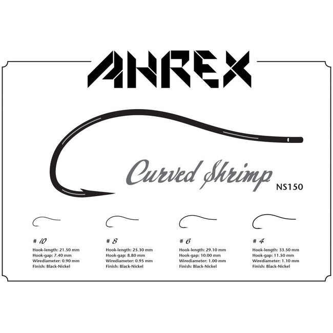 NS150 Nordic Salt Curved Shrimp Hook - J. Stockard Fly Fishing