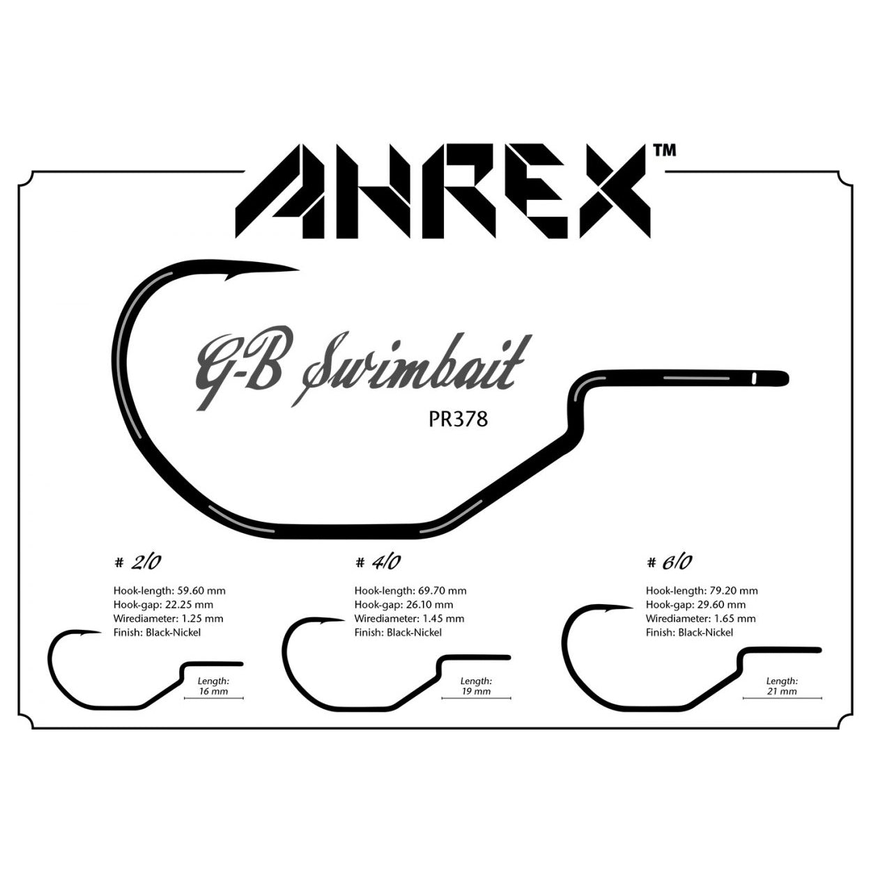 Ahrex | PR378 Predator Hook – Weedless hook for baitfish – J. Stockard