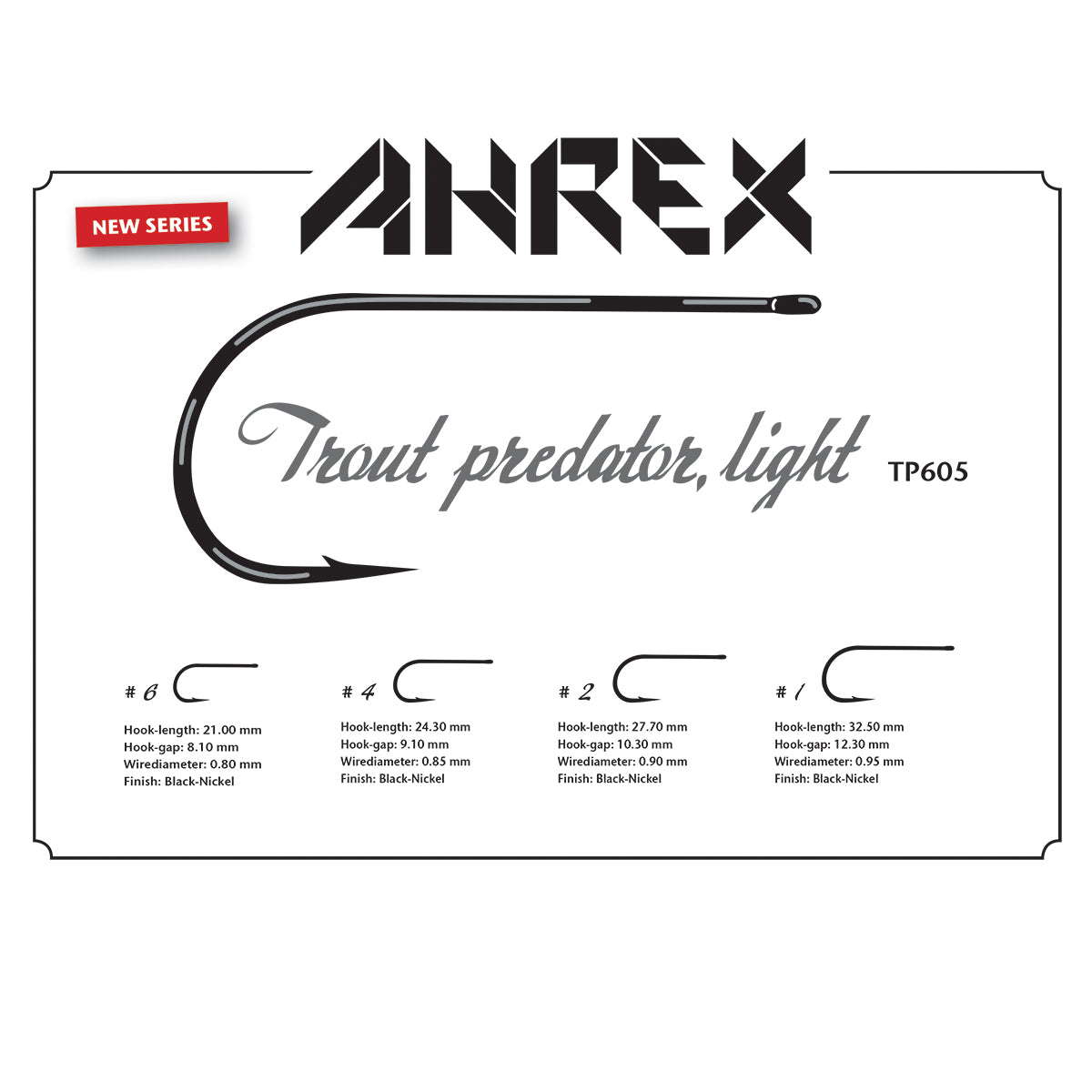 TP605 Trout Predator Light Hook | Hooks | AHREX | J Stockard