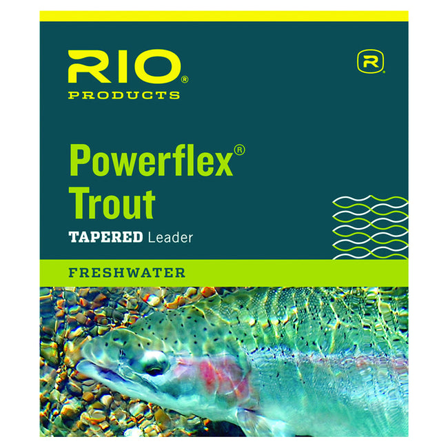 Rio Powerflex Trout 9ft Leader - 3 Pack 6X
