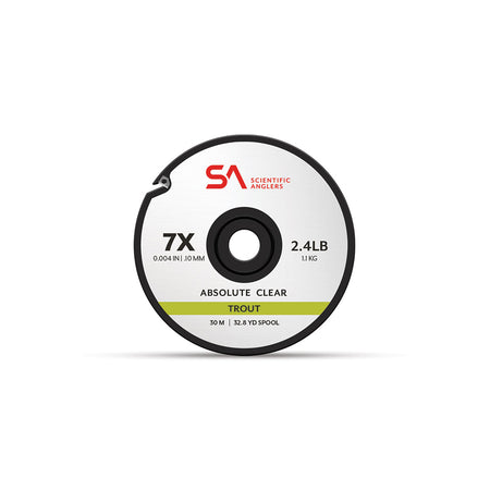 Absolute Trout Tippet - Clear - 30 Meters