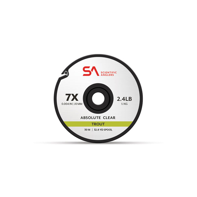 Absolute Trout Tippet - Clear - 30 Meters
