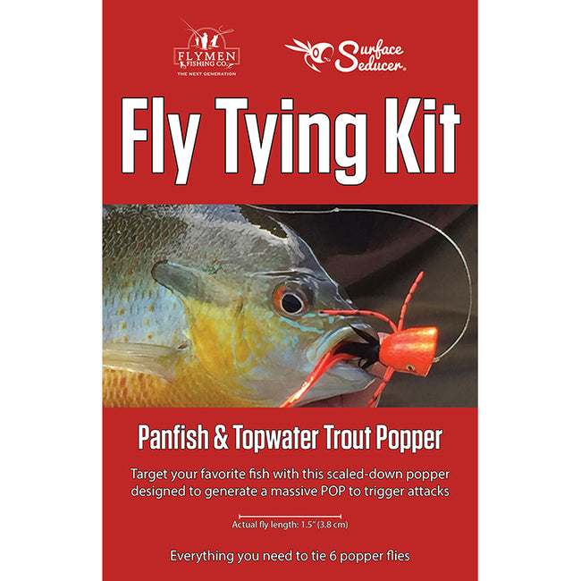 Flymen Fly Tying Kit - Panfish & Topwater Trout Popper