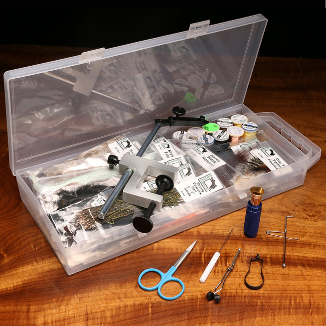 Fly Tying Material Kit With Premium Tools And Vise