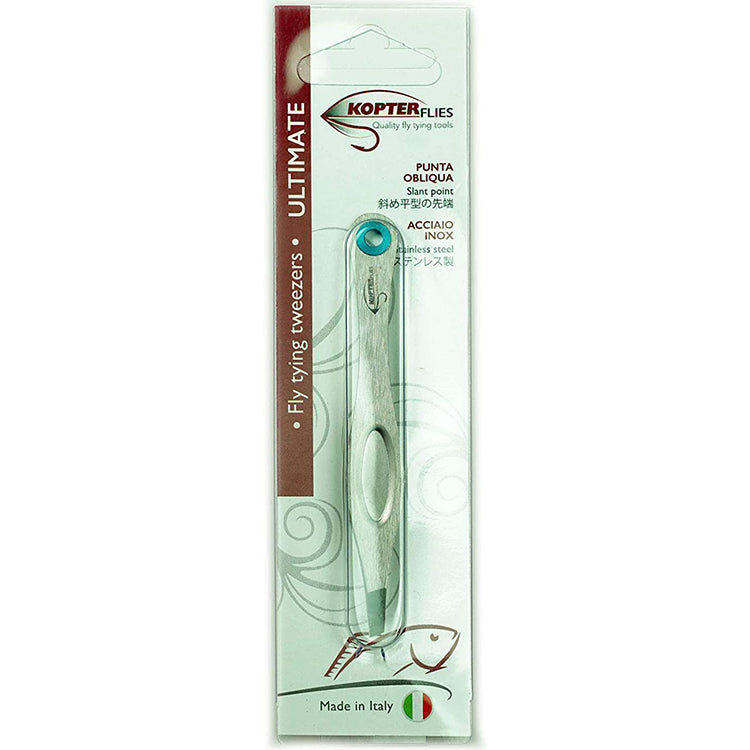 Pince à Liage Pour Mouches De Pêche Kopter - Fine, 3-3/4 Pouces, Acier Inox | Pour Montage De Mouches De Précision