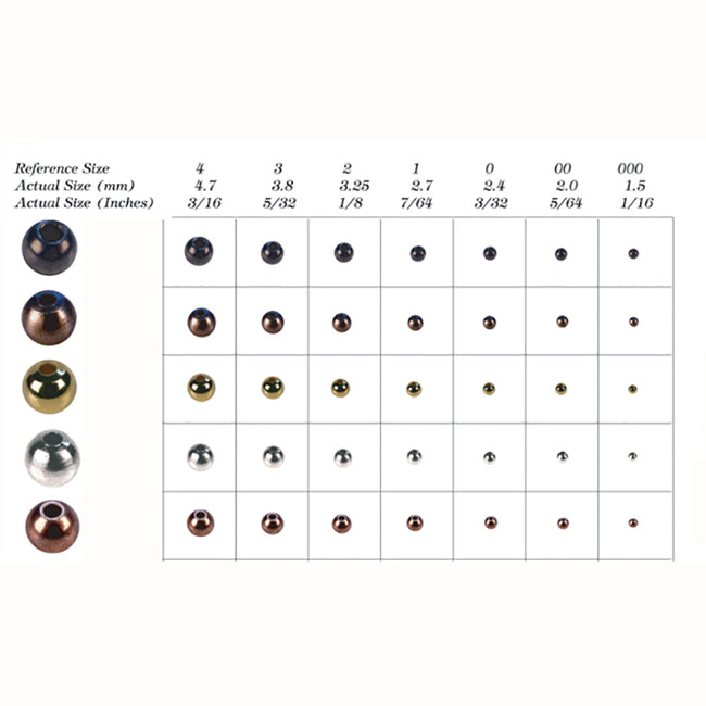 Premium Tungsten Fly Tying Beads by Montana Fly Company