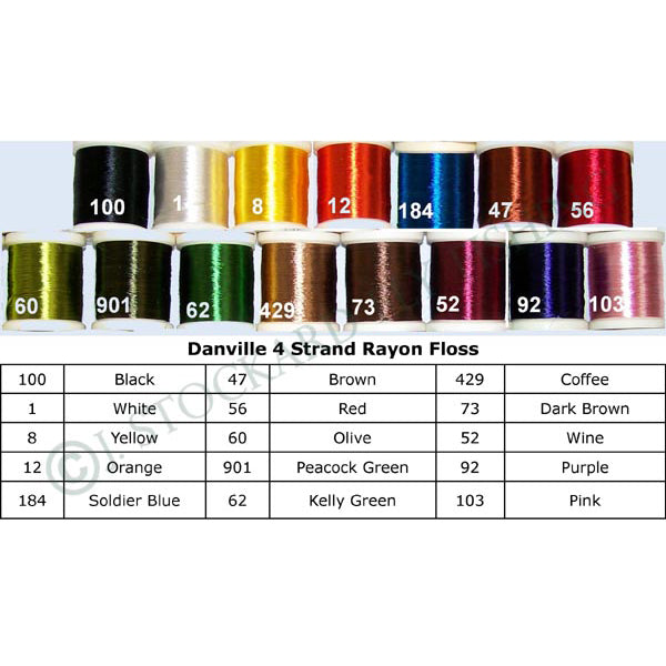 Danville | 4-Strand Rayon Floss – Thread for dry flies