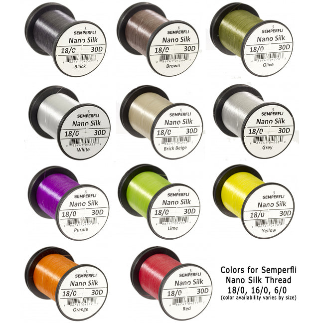 Semperfli Nano Silk 50D 12/0 Fly Tying Thread - Competitive Angler