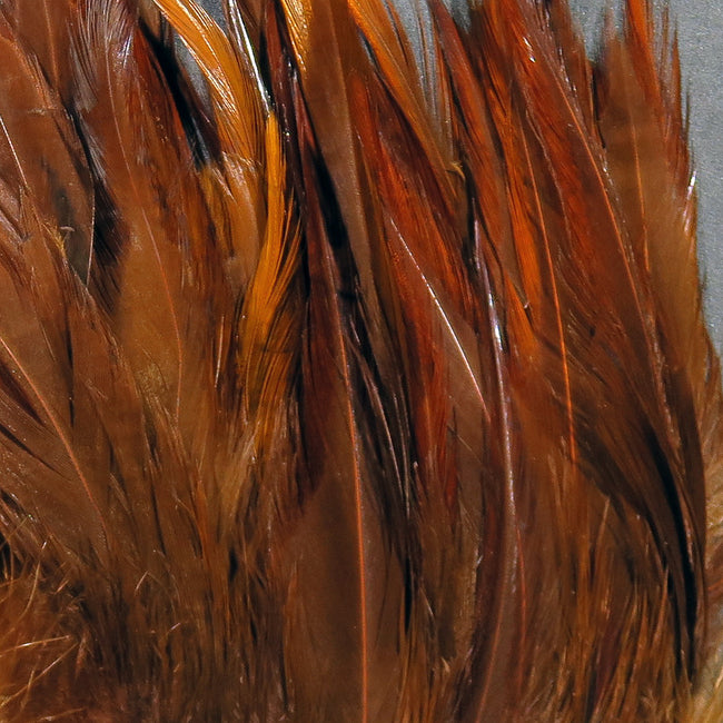 5-7" Dyed-Over-White Strung Saddle Hackle