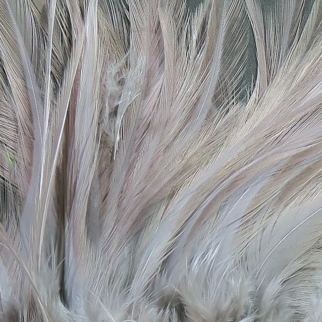 5-7" Dyed-Over-White Strung Saddle Hackle