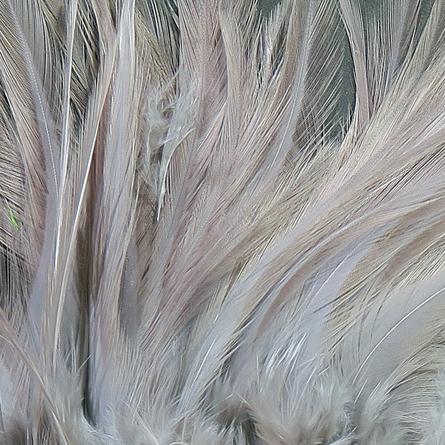 5-7" Dyed-Over-White Strung Saddle Hackle