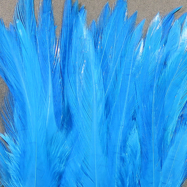 5-7" Dyed-Over-White Strung Saddle Hackle