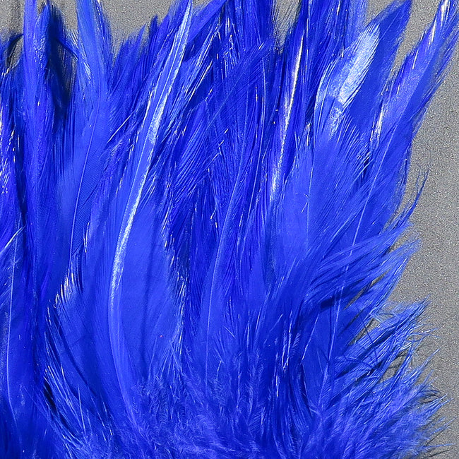 5-7" Dyed-Over-White Strung Saddle Hackle