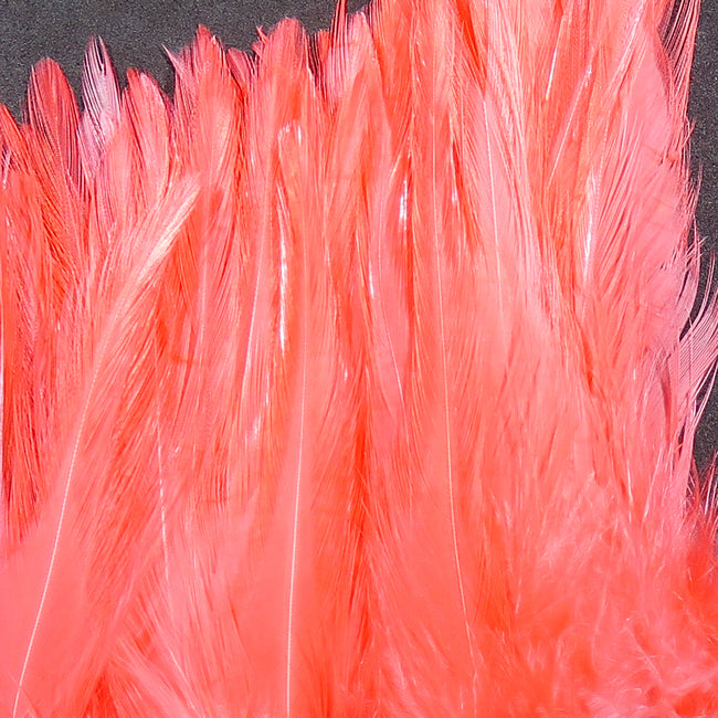 5-7" Dyed-Over-White Strung Saddle Hackle