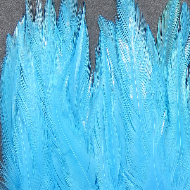 5-7" Dyed-Over-White Strung Saddle Hackle