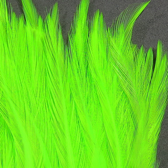 5-7" Dyed-Over-White Strung Saddle Hackle